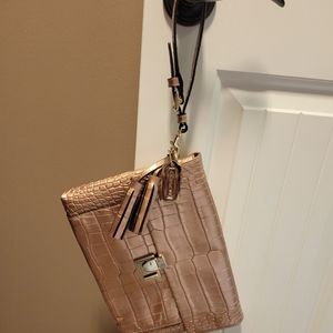 Coach Croc Embossed XL clutch